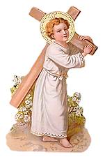 [Niño Jesús con la cruz. Estampa de finales del siglo XIX]