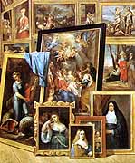 [Galería del archiduque Leopoldo Guillermo (detalle) de David Teniers el Joven]