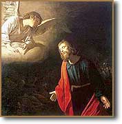 [Cristo en el huerto de Getsemaní, de Gerard van Honthorst. 1620]