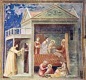 [Nacimiento de la Virgen María de Giotto]